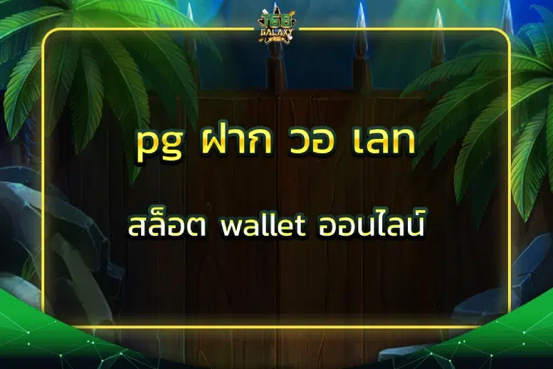 pg ฝาก วอ เลท สล็อต wallet ออนไลน์