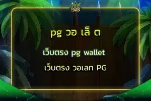 pg วอ เล็ ต เว็บตรง pg wallet เว็บตรง วอเลท PG